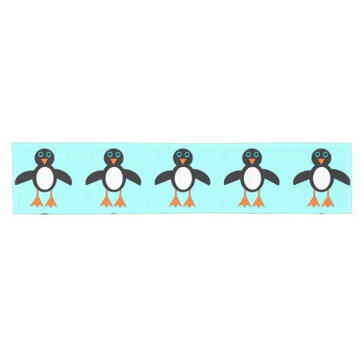 Cute Penguin Table Runner Korte Tafelloper (Horizontaal)