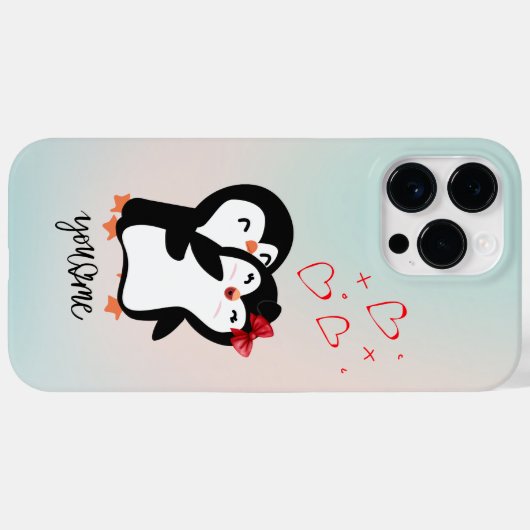 Cute Penguin-telefoonkwestie Case-Mate iPhone Case (Achterkant (horizontaal))