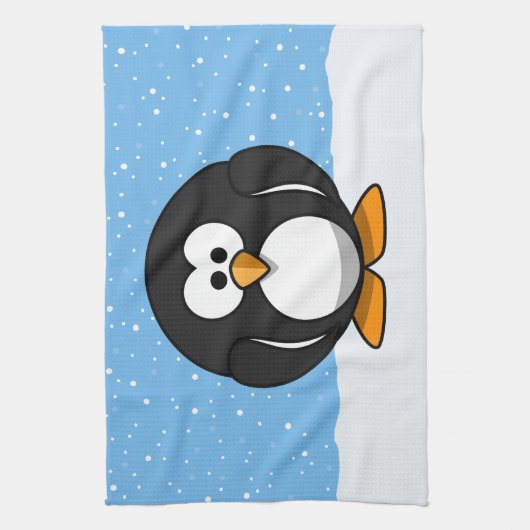 Cute Penguin Theedoek (Verticaal)