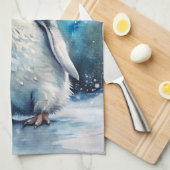 Cute Penguin Theedoek (Quarter Fold)