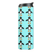 Cute Penguin Thermal Tumbler Thermosbeker (Gedraaid links)