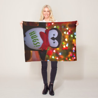 Cute Penguin Throw Blanket Fleece Deken