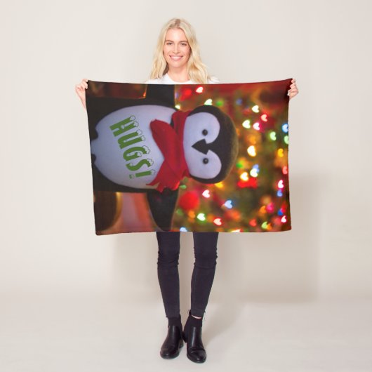 Cute Penguin Throw Blanket Fleece Deken (In situ)