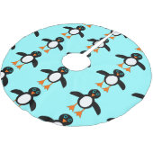Cute Penguin Tree Skirt Kerstboom Rok (Gekanteld)