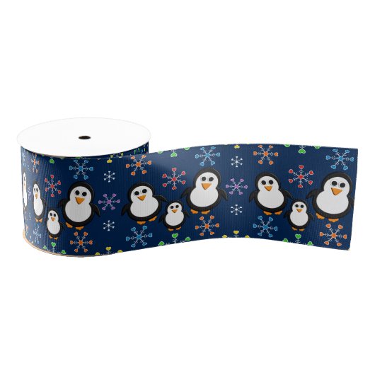 Cute Penguin Trio Grosgrain Lint (Spoel)