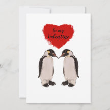 Cute Penguin Valentijns