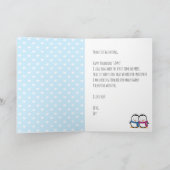 Cute Penguin Valentijnsdag Card Kaart (Binnen)