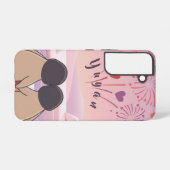 Cute Penguin Valentine Picnic Phone Case - Samsung Samsung Galaxy Hoesje (Achterkant horizontaal)