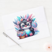 Cute Penguin Vierkante Sticker (Envelop)