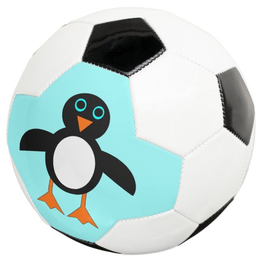 Cute Penguin Voetbal (Drie kwart)