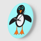 Cute Penguin Wall klok (Hoek)