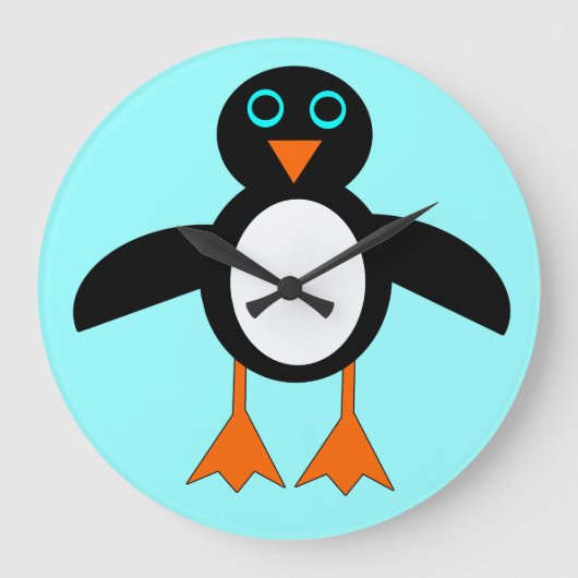 Cute Penguin Wall klok (Voorkant)