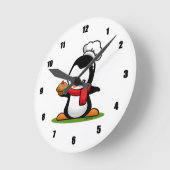 Cute Penguin Wall klok (Hoek)