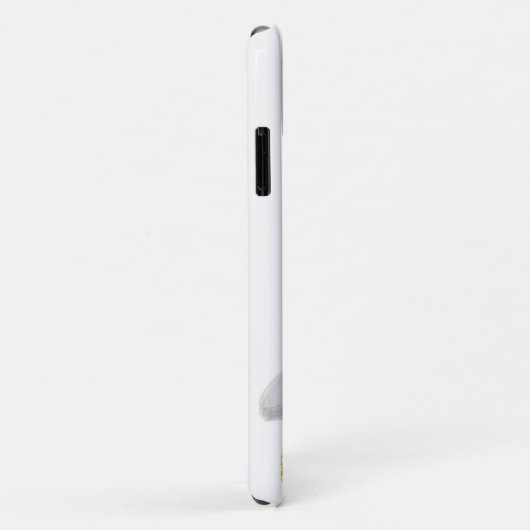 Cute Penguin Waterverf Name Modern Case-Mate iPhone Case (Achterkant/rechts)