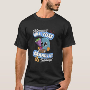Cute Penguin Wedding Offer Mama zal je trouwen met T-shirt