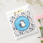 Cute Penguin Winter Kids Birthday Party Bedankzakje (Gezegeld)