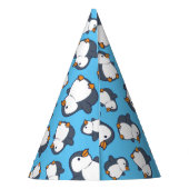 Cute Penguin Winter Kids Birthday Party Feesthoedjes (Achterkant)