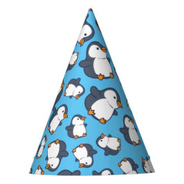 Cute Penguin Winter Kids Birthday Party Feesthoedjes