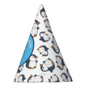 Cute Penguin Winter Kids Birthday Party Feesthoedjes (Rechts)