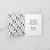 Cute Penguin Winter Kids Birthday Party Kaart (Binnen)
