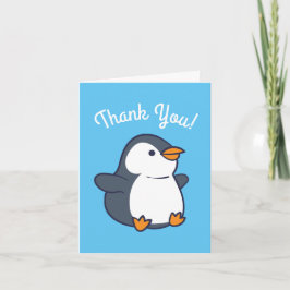 Cute Penguin Winter Kids Birthday Party Kaart