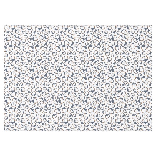 Cute Penguin Winter Kids Birthday Party Tafelkleed (Voorkant (Horizontaal))