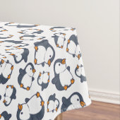 Cute Penguin Winter Kids Birthday Party Tafelkleed (Voorbeeld)