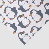 Cute Penguin Winter Kids Birthday Party Tissuepapier (Detail)