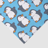 Cute Penguin Winter Kids Birthday Party Tissuepapier (Detail)