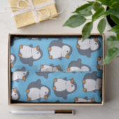 Cute Penguin Winter Kids Birthday Party Tissuepapier (Geschenk)