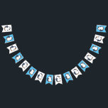 Cute Penguin Winter Kids Birthday Party Vlaggetjes<br><div class="desc">Deze schattige kleurrijke pinguïn verjaardagsfeestdag zijn perfect voor een kind verjaardagsfeest! Pas de tekst aan om ze zelf te maken. De moderne kijk en het moderne gevoel is de perfecte manier om je kleine te vieren die van pinguïns en vogels houdt op hun verjaardag! Ideaal voor kleine jongens en meisjes!...</div>