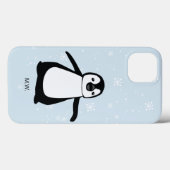 Cute Penguin Winter Snow Illustration Custom Case-Mate iPhone Case (Achterkant (horizontaal))