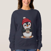 Cute Penguin with Hot Cocoa  Trui (Voorkant)