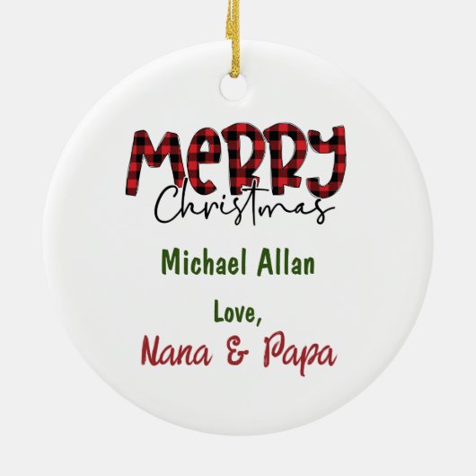 Cute Penguin Wrapped in Lights Kid's Christmas Keramisch Ornament (Achterkant)