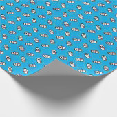 Cute Penguin Wrapping Paper Cadeaupapier (Hoek)