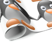 Cute Penguin Wrapping Paper Cadeaupapier (Rol Hoek)