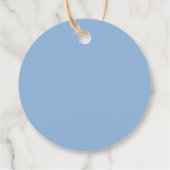 Cute Penguins Blue Thankyou Bedankjes Labels (Achterkant)