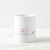 Cute Penguins Gepersonaliseerd koffie-Mok Koffiemok (Center)