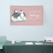 Cute Penguins Girl Winter Baby shower Spandoek (Beurs)