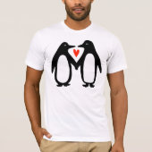 Cute Penguins Holding Hands T-shirt (Voorkant)
