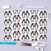 Cute Penguins in Love Valentijnsdag, Jubileum Tissuepapier (Craft)