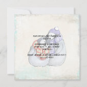 Cute Penguins in Winter Scarves en Petten Kerstmis Kaart (Achterkant)