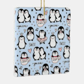 Cute Penguins Keramisch Ornament (Rechts)