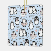 Cute Penguins Keramisch Ornament (Links)