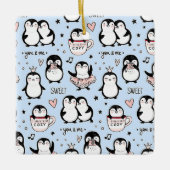Cute Penguins Keramisch Ornament (Voorkant)