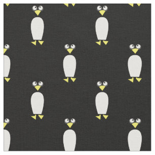 Cute Penguins Kinder Baby Nursery Black Stof