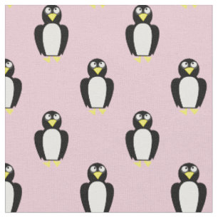 Cute Penguins Kinder Baby Nursery Light Roze Stof