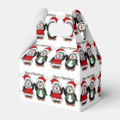 Cute Penguins Merry Kerstfeestbox Bedankdoosjes (Voorkant Zijde)