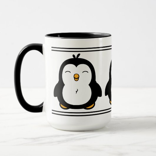 Cute Penguins Mok (Links)