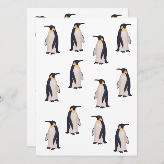 Cute Penguins Pattern (Voorkant / Achterkant)